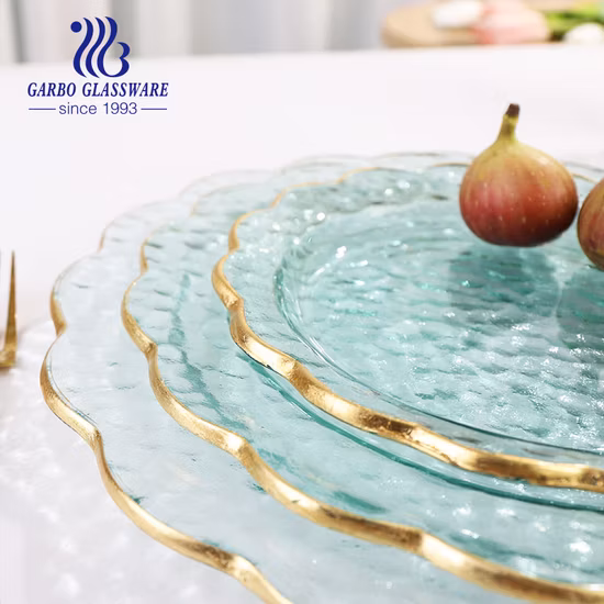 Ensalada simple bistec esmaltado frutas plato esmaltado platos azules de metal